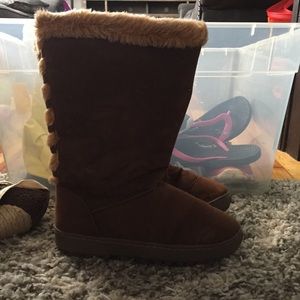 Faux fur ugg boots